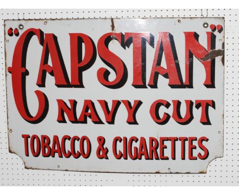 A "Capstan Navy Cut" enamelled sign (some enamel loss)