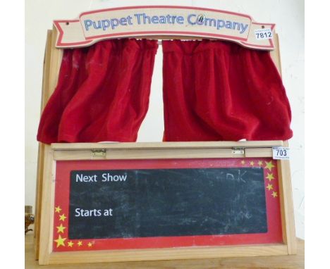 VINTAGE 1960S PUPPET THEATRE. Vintage 1960s puppet theatre including puppets