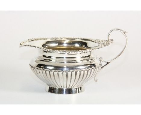 A hallmarked silver Mappin and Webb cream jug c.1898. Prov. Property of a Lady.