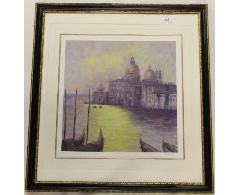 Mary Shaw, (British)  pencil signed limited edition 5/250 lithograph of Venice (69 x 74cm)