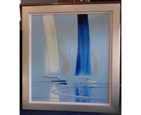 DUNCAN McGREGOR: YACHTS silkscreen print 14/20 AP 78cm x 85cms
