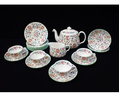 A MINTON 'HADDON HALL' PART TEA SERVICE