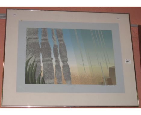 After Ford, 'Totem', limited edition coloured print, no. 12 of 18, signed in pencil.  Framed and glazed.
*** 