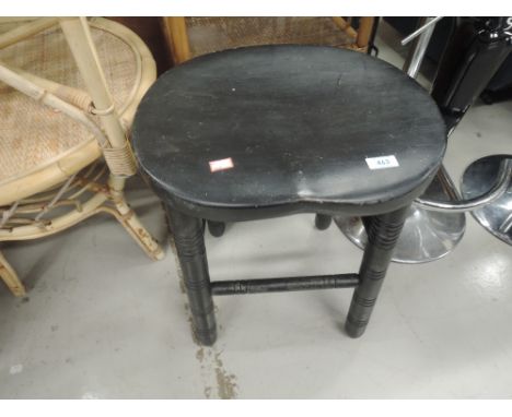 A traditional painted stool