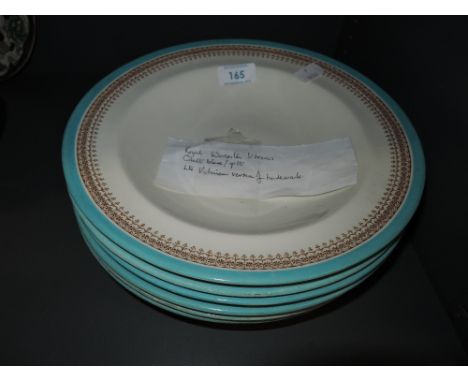 A selection of ceramic plates by Royal Worcester in the Vitreous design 