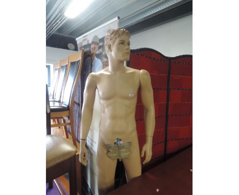 A full size male mannequin