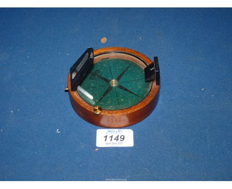 A vintage Francis Barker Prismatic compass.