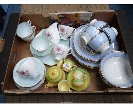 A quantity of Royal Doulton china including  four dinner plates, four tea plates, four dishes, four cups and four saucers, pl