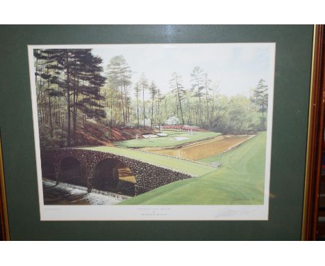 Baxter golf print signed 