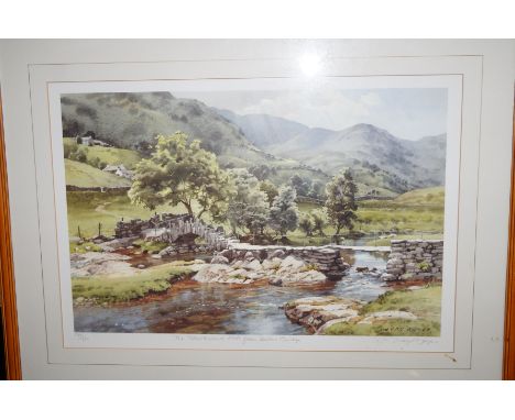Limited edition signed print River scene 