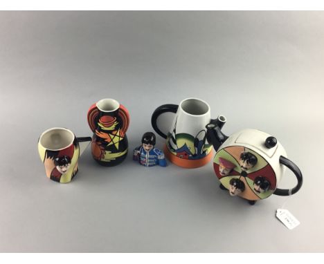 COLLECTION OF LORNA BAILEY CERAMICS, including The Beatles mug, teapot and limited edition figure of Sgt. Pepper Paul McCartn