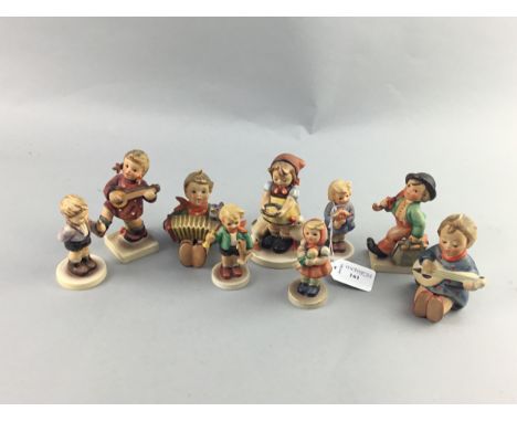 LOT OF VARIOUS HUMMEL FIGURES (9)