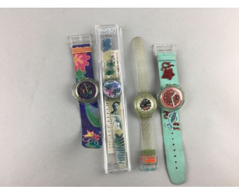 SWATCH WRIST WATCH, along with three other wrist watches (4)