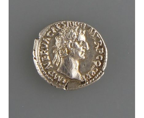 Römisches Kaiserreich, Nerva (96-98)AR-Denar, Av: Kopf des Nerva mit Umschrift, Rev: Salus sitzend mit aufgelegtem linken Arm
