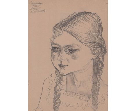 Felixmüller, Conrad (Dresden 1897 - 1977 Berlin-Zehlendorf) Zwei Zeichnungen, jeweils Bleistift auf chamoisfarbenem Zeichenpa