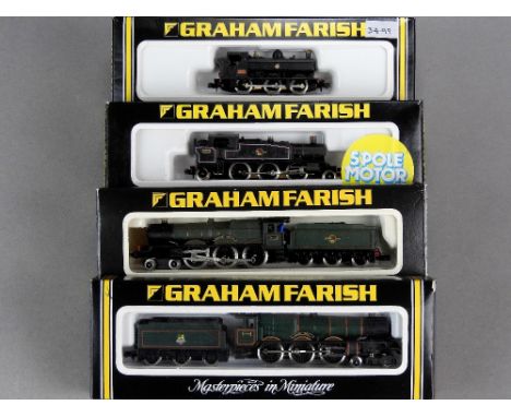 Graham Farish N Gauge steam: 1415 BR ex GWR 'King John' 4-6-0 green, 1445 BR ex GWR 'Windsor Castle' 4-6-0 green, 1606 BR ex 