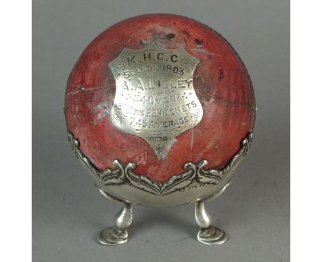 A rare collection of items presented to Arthur Frederick Augustus ("Dick") Lilley, English Cricketer, who played 35 tests fro