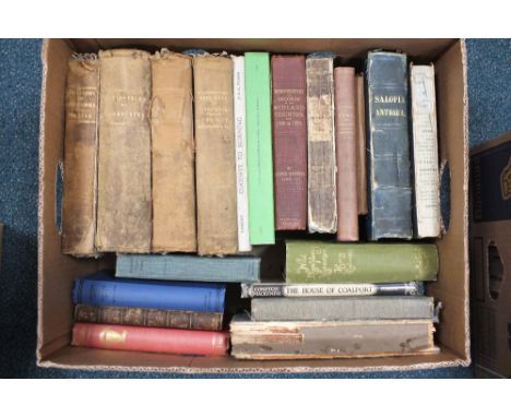 EYTON, Rev R W, Antiquities of Shropshire, vols 4-12 only, 1857-59, with proof corrections by the author (af) with other book