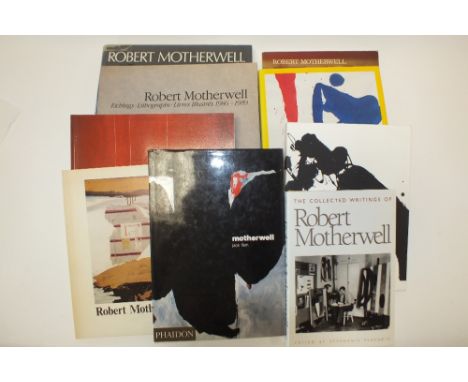 ARNASON, H M, Robert Motherwell, 4to 2nd edition revised 1983, with 8 others by or about Robert Motherwell (9) (box)
