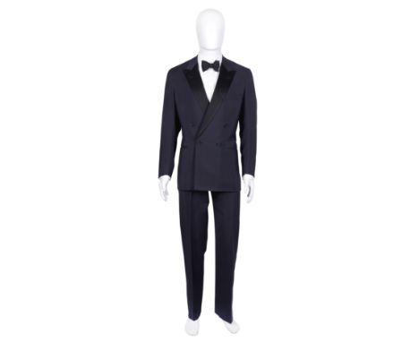 A Douglas Hayward double-breasted mohair dinner suit made for Sir Roger Moore in A View To A Kill1985Comprising a dinner jack