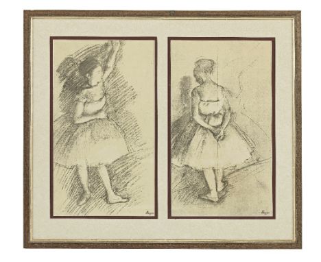 A selection of Sir Roger Moore's decorative printsComprising: a photographic print of Degas' ballerinas;a mother and child, a