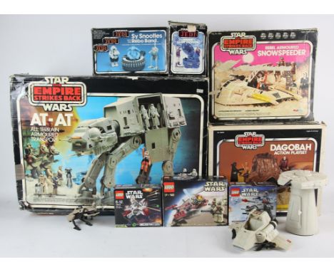 AMENDED DESCRIPTION: STAR WARS Assortment of action figures and playsetsIncludes: AT-AT (Palitoy, Box only), Rebel Armoured S