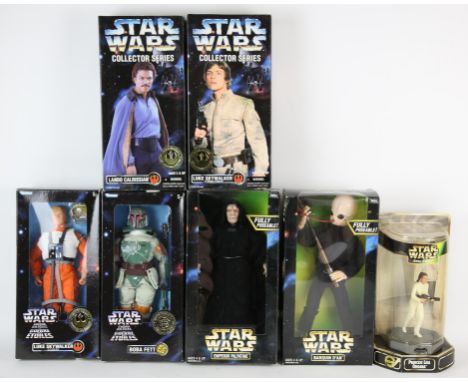 STAR WARS Assortment of Collectable figuresIncludes: Princess Leia Organa (Epic Force), Barquin D'an (Action Collection), Emp