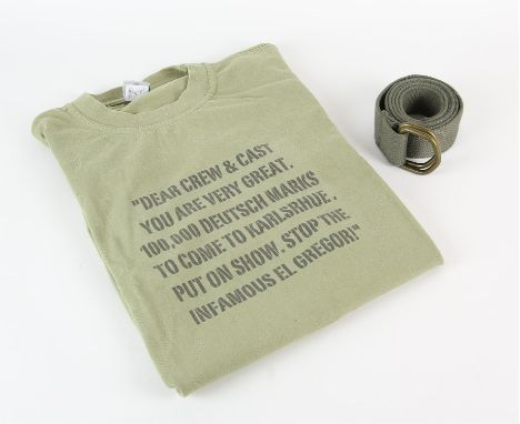 Buffalo Soldiers crew t-shirt and a Saving Private Ryan army belt (2). 
