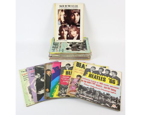 The Beatles - Vintage Sheet music including Beatles '66, Beatles '67, Beatles '68, Quiz Book, Christmas Extra '66, Apple Song