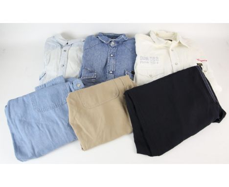 Costume and Tour Shirts  a group of six shirts, includes, Sheriffs Department Marin County, a beige short sleeve shirt, embro