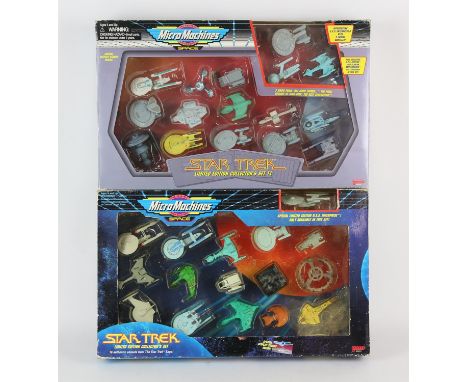 Star Trek: a pair of boxed Limited Edition Collectors Sets  includes, 1993 Galoob Micro Machines Star Trek Limited Edition Co