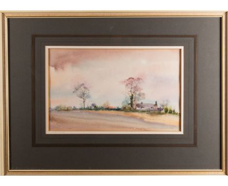 *Ian Armour-Chelu (British, 1928-2000) -
Watercolour of a rural scene -
34cms x 21cm - 58cms x 31cm -
Signed and dated 1975 l