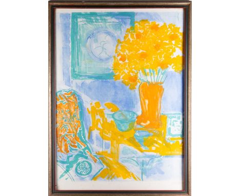 Andrea Tana (British, 1942) -
still life with flowers -
Colour lithograph -
68 x 48cm -
Signed and numbered 24/50 in pencil l