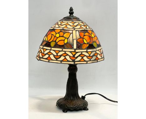 A Tiffany style table lamp. 37cm 