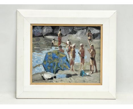 An oil painting on board by David Johnston. Summer Light. 2014. 29x24cm. Frame 43x38cm 