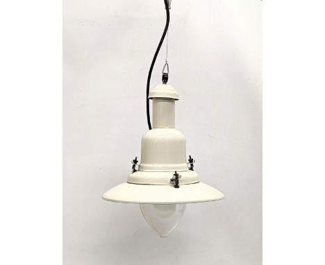 An industrial style ceiling light by Uccello. 80cm 