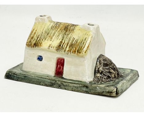 A rare Pater Brennan &amp; Paul Henry ceramic cottage ‘This Paul Henry Cottage’ made in Ireland at the Ring Ceramic Studios, 