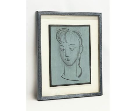 Original oil and pastel sketch on wooden board by renowned, Society portrait artist, Gerald Leslie Brockhurst, R.A., entitled