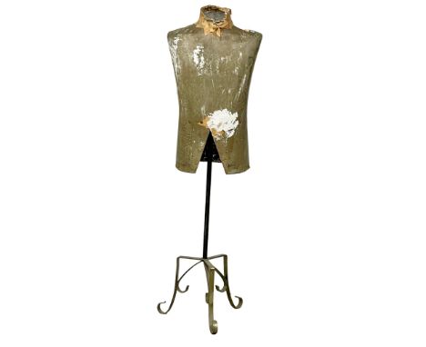 A vintage mannequin on stand. 128cm 