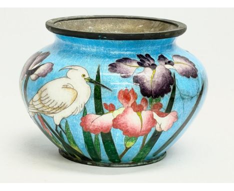 An early 20th century Cloisonné enamel jardiniere. 18x13cm 