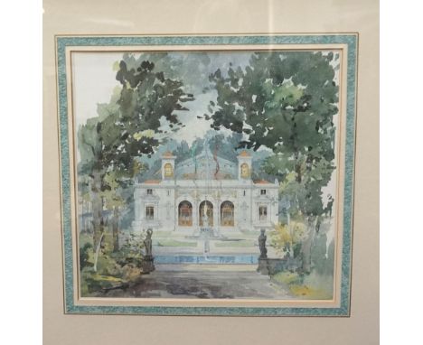 SET OF SIX FRENCH ARCHITECTURAL PRINTSdepicting elevations to various properties, all framed and glazed (6) 