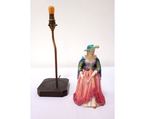 1950s PARAGON CHINA FIGURE 'LADY ISOBEL'various marks to base, 19cm high, with original lamp base