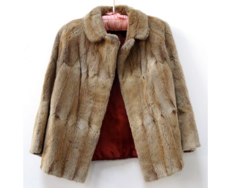 VINTAGE LADY'S MINK EVENING JACKETvarious mink stoles and fur sections, an astrakhan stole, ladies evening gloves and a selec
