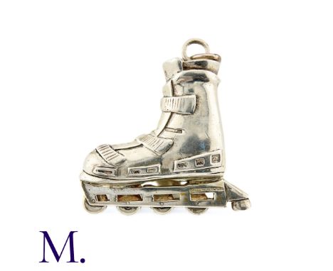 A Tiffany Rollerskate Pendant in silver, designed as a roller-skate. Stamped Tiffany &amp; Co 925 Sterling. Size: 4.2cm Weigh