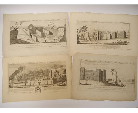 Samuel &amp; Nathaniel Buck, 10 engraved views 1721-1733, comprising Rumsey Nunnery, Hampshire, 1733; Hurst Castle, Hampshire