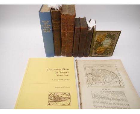 Nine Norwich and Norfolk related titles, including 'Recollections of Norwich', Rock &amp; company, circa 1864, 24 photo-litho