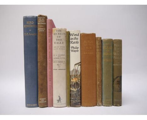 A collection of nine Ornithology titles, mainly association copies, comprising [William Warde Fowler]: 'A Year with the Birds