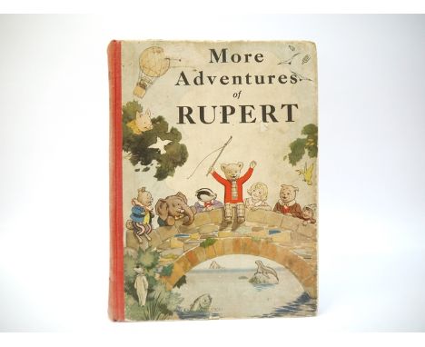 Rupert Annual 1937, Daily Express, [1936], 2nd Rupert Annual, original cloth backed pictorial boards slightly worn, small sur