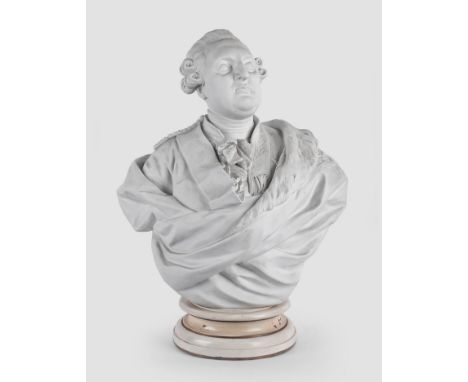 Portrait Louis XVISevres Biscuit-Porzellan19. JahrhundertHöhe 51 cm