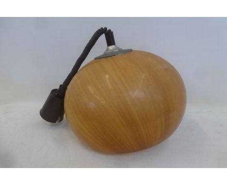 A 1970s rise and fall lamp shade. 
